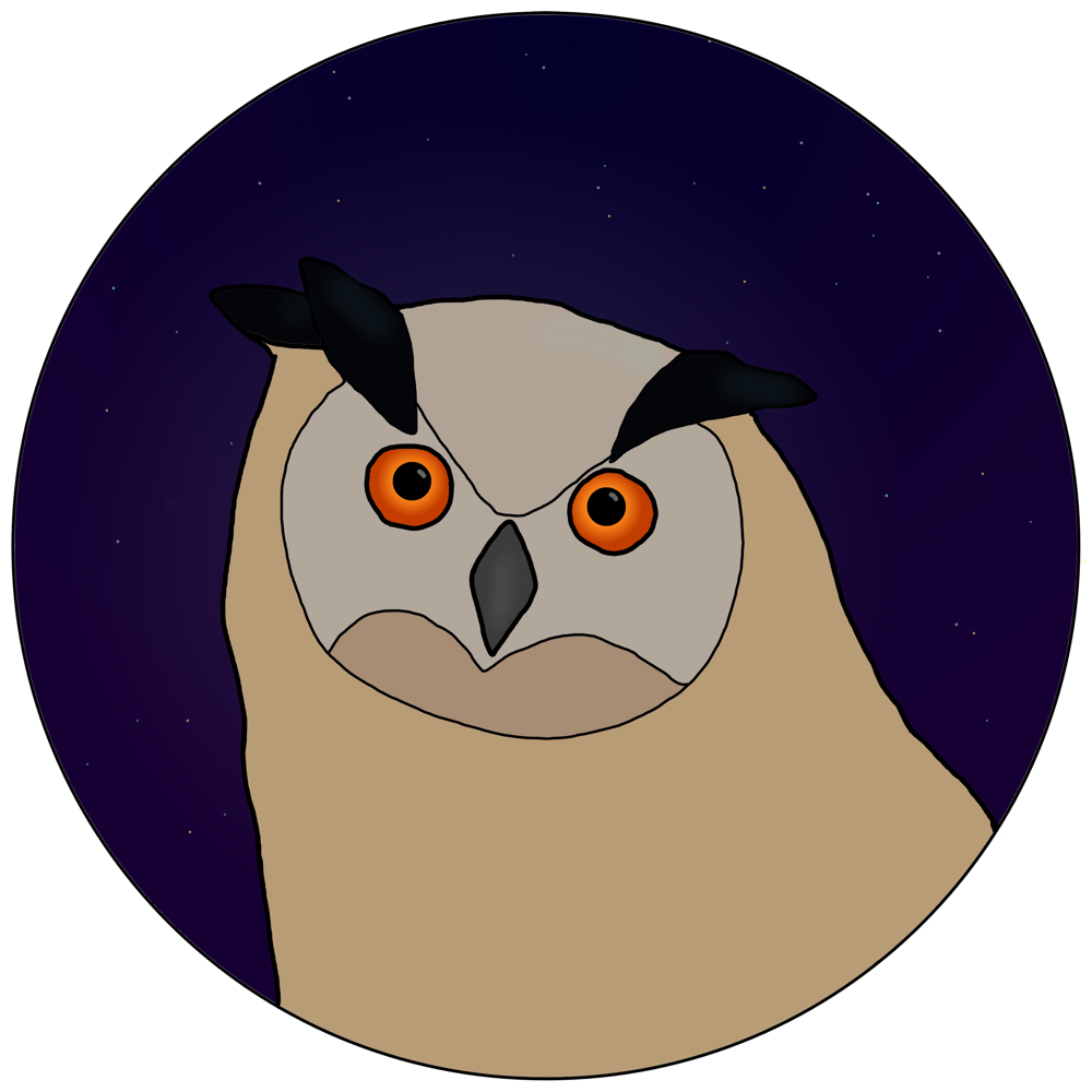 Eagle Owl artwork in a funny guide about Latin bird Names